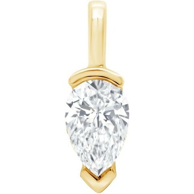 Eppi prívesok zo striebra s lab-grown diamantom v tvare pear Malena P49285