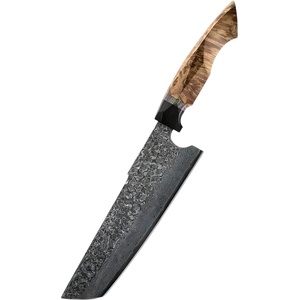 HARAHU Дамаски кухненски нож YU-37465 - Nakiri / Кафяв KP37465