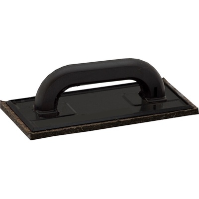 TOPTRADE hladítko ABS, odľahčené plátko, plsť hnedá, 250 x 130 x 10 mm, hobby