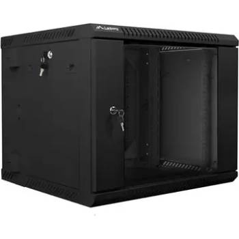 Image 1 of Lanberg Комуникационен шкаф, Lanberg rack cabinet 19" double-section wall-mount 9U / 600x600 for self-assembly (flat pack), black (WF02-6609-10B)