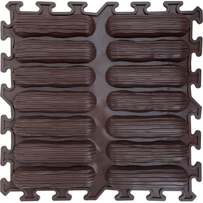 OrtoNature Masážní ortopedické podložky Banánky - tvrdé čokoládová