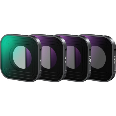 NEEWER PL ND Filter Compatible with GoPro Hero 13 12 11 10 9 Black, 4 Pack PL ND8 ND16 ND32 HD Multicoated Slim Neutral Density Polarizer Lens Filter Kit Action Camera Accessory, FL-GP18 - 10105348