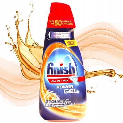 Finish Power Gél na umývanie riadu v umývačke riadu 1 l