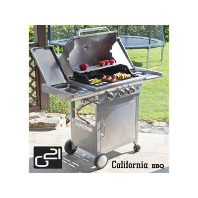 G21 gril plynový, California BBQ Premium line, 4 hořáky + zdarma reduk - GAH-3ED