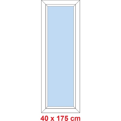 Soft Plastové okno 40x175 cm FIX neotevíravé Bílá