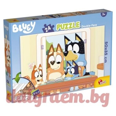 Lisciani Пъзел LISCIANI 99566 - 24 части - Bluey, Двулицев пъзел (LI99566)