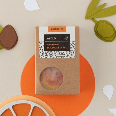 Caltha kosmetika mýdlo pomeranč a bambucké máslo 100 g