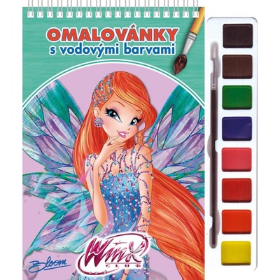 AKIM Omalovánky set s barvami a štětcem WinX Club 707851