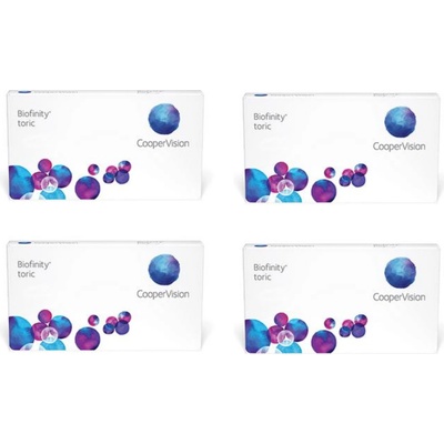 Cooper Vision Biofinity Toric 6 šošoviek výhodné balenie 4 krabiček