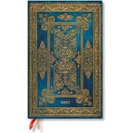 Paperblanks 2027 Blue Luxe Maxi Horizontal Hardcover 12-Month Weekly Planner, 160pg, 100gsm by Paperblanks (Luxe Design)