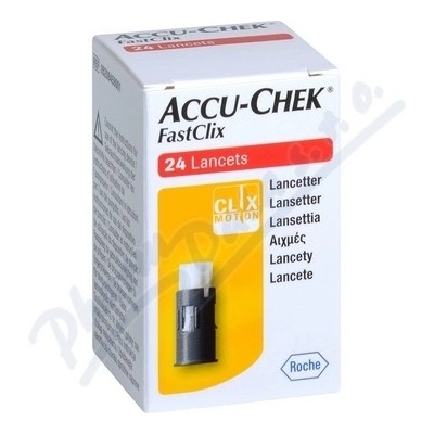 Accu Chek Fastclix lancets 24ks LANCETY PRO ODBĚR KAPILÁRNÍ KRVE, V ZÁSOBNÍCÍCH PO 6 KS, 24 KS