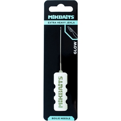 Mikbaits Boilie jehla Extra Glow Heavy bílá svítící