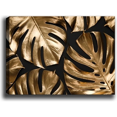 Wallity Obraz GOLDEN MONSTERA 70 x 100 cm