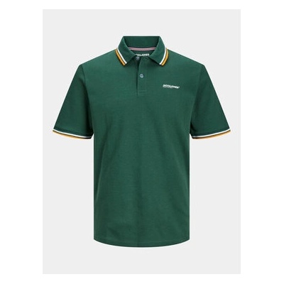 JACK & JONES Тениска с яка и копчета Campa 12250736 Зелен Standard Fit (Campa 12250736)