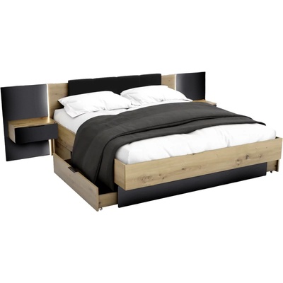 Expedo Двойно легло DOTA + легло с табла и плот с нощни шкафчета, 160x200