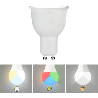 Rabalux Chytrá LED stmívatelná žárovka s funkcí RGB, GU10, 5W, 4lm, teplá bílá-studená bílá