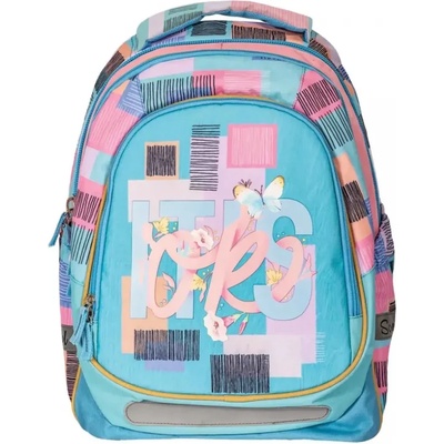 S-Cool Ученическа раница s-cool анатомична, light it is ok, 19 л