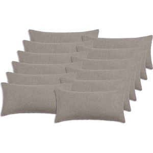 vidaXL Калъфка за възглавница 12 pcs HEERLEN Светлосиво 40 x 80 cm (909939)