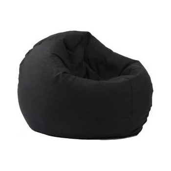 Image 1 of Pufrelax Калъф за пуф, 210л. , Relaxo - Eerie Black, (Не съдържа пълнеж), Гама Premium