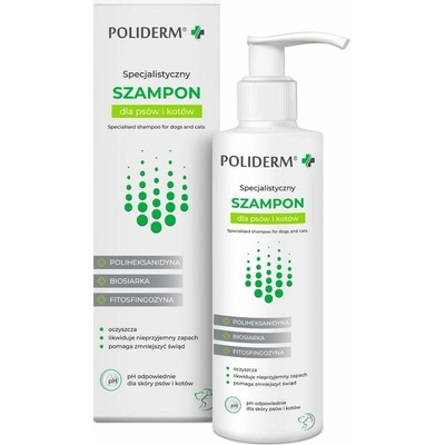 JM Sante Poliderm šampon proti lupům pro psy a kočky 250 ml