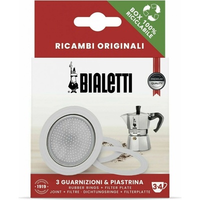 Bialetti 3 hliník sítko + silikonové těsnění 3 ks – Zboží Mobilmania