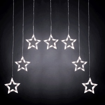 Aigostar - LED външен коледен гирлянд 70xLED/230V 1, 2x1m IP44 студено бяло звезди (AI2133)