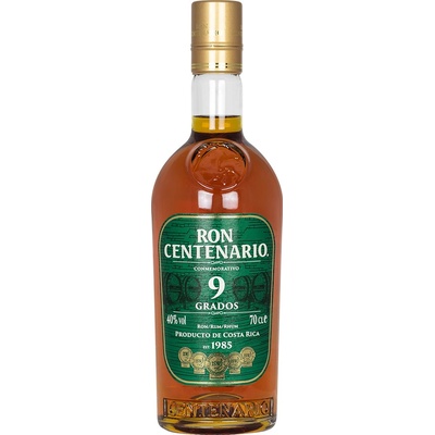 Centenario Rum 9 Grados 40% 0,7 l (čistá fľaša)