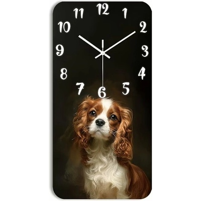 Predator Q1 Nástenné hodiny Cavalier King Charles, 58 cm × 29 cm