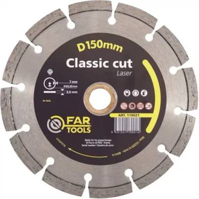 Fartools Отрезен диск за сухо и мокро рязане FARTOOLS Classic Cut Laser, Ø 150 мм (119021)