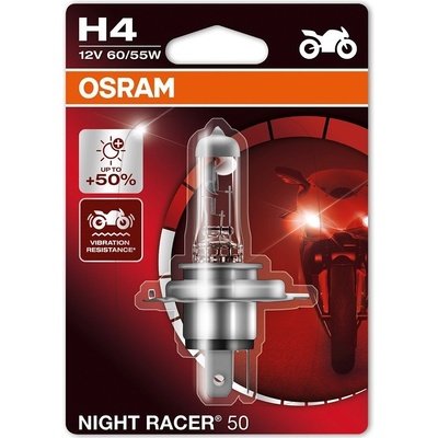 Osram Night Racer 50 64193NR5-01B H4 P43t 12V 60/55W