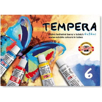 Koh-i-noor Souprava temperových barev 6x 16 ml 162547 – Hledejceny.cz