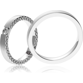 Blink Blink obrúčky z bieleho zlata s diamantami 8099BDL