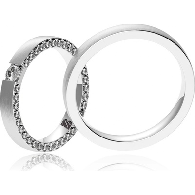Blink Blink obrúčky z bieleho zlata s diamantami 8099BDL