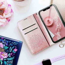 Púzdro Forcell MEZZO Samsung Galaxy A32 5G mandala ružovo zlaté