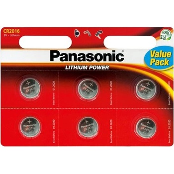 Panasonic CR2016 6ks CR-2016EL/6B