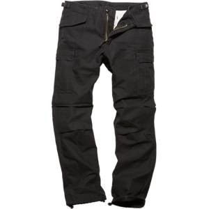 Vintage Industries Винтидж Индъстрис M65 тежки сатенени панталони, черни (1011.black)