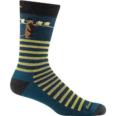 Darn Tough Ponožky DarnTough Wild Life Crew Lightweight with Cushion dark teal - M (7,5-9 UK) 8,5-10 US
