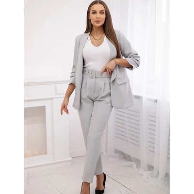 Elegantní souprava saka a kalhot 80172K Grey – Zboží Dáma