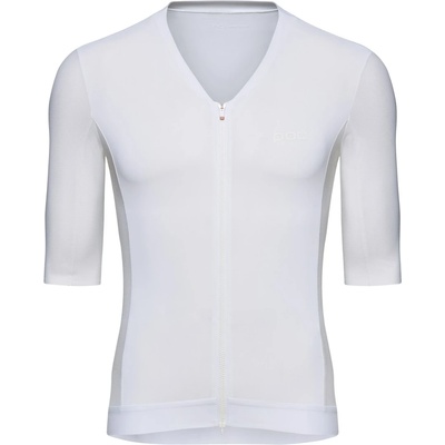 POC Мъжка фланелка с къс ръкав за колоездене POC Raceday S/S Jersey Cycling jersey - Hydrogen White (056-4247-0114)