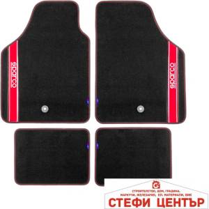 Sparco Универсални мокетни стелки Sparco - 03763BRS с червено (51421) - steficenter