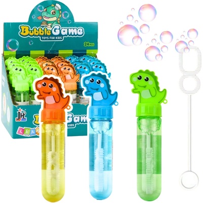 Bublifuk Dinozaur s Třemi Otvory Mix Barev 30ml