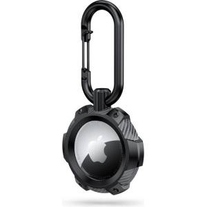 Tech-Protect Калъф с карабинер за Apple AirTag от Tech Protect Tpucarbon - Черен (9589046924002)