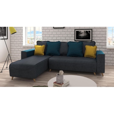 Холна гарнитура Глори тъмно сив