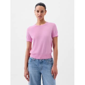 Image 1 of GAP Къс crop пуловер CashSoft GAP GAP | Rozov | ЖЕНИ | XXS