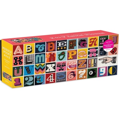 Galison - Puzzle Needlepoint A to Z - 1 000 piese