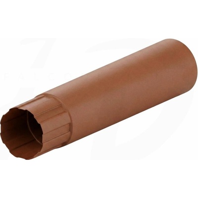 Krop Zvodová rúra oceľový Ø 90 mm 1 m RAL 8004 Medeno hnedá