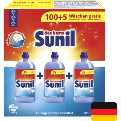Sunil prací gel Universal 3 x 1,95 l 105 PD
