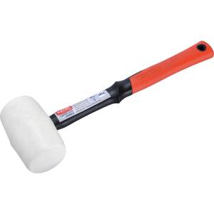 Extol гумен чук с дръжка от фибростъкло, бял каучук ; 50 mm, 0, 28 kg