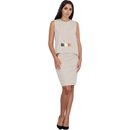 Figl dámský set top se sponou + sukně beige