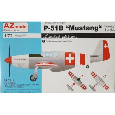 AZ Model P 51B Mustang Foreign 1:72